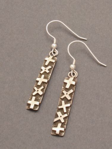 Kee Yazzie Dangle Earrings with Crosses