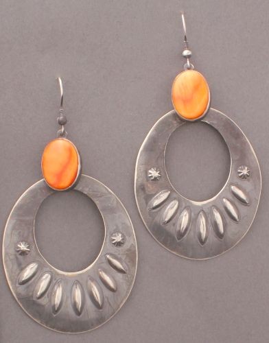 Large Oval Dangles by Florence Francis
