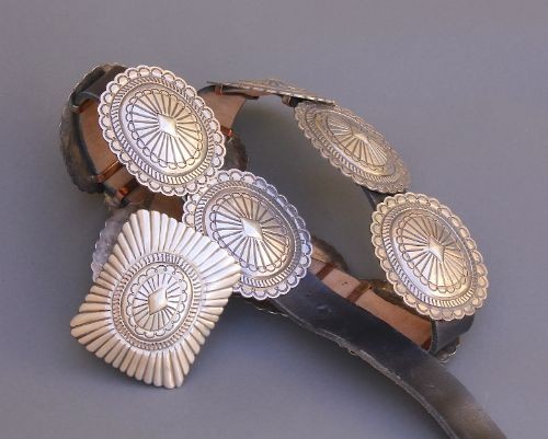 Large Mark Chee Silver Concho Belt