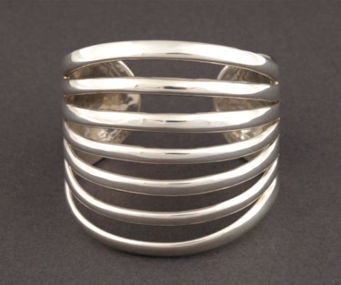 Debbie Silversmith 7 Strand Bracelet of Silver