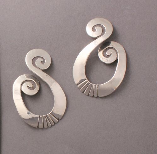 Debbie Silversmith Double Swirl Post Earrings