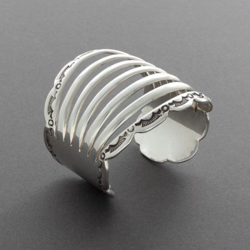 Debbie Silversmith 7 Strand Stamped Bracelet