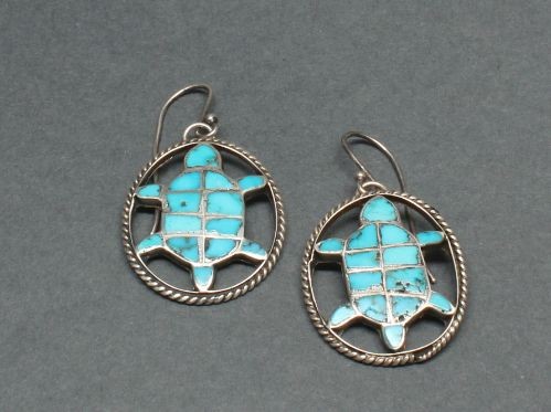 Dishta Family Inlay Turtle Earrings