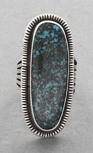 Ring of Lander or Lone Mountain Turquoise