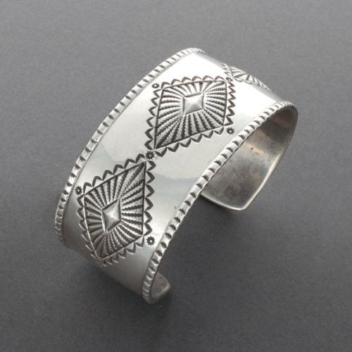 Perry Shorty Wide Coin Silver Cuff