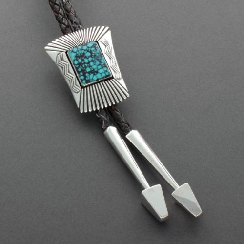 Harvey Begay bolo with Turquoise
