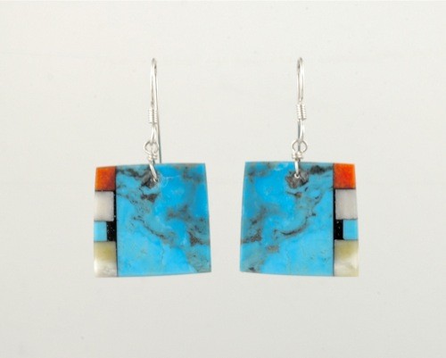 Turquoise Earrings by Mary Tafoya