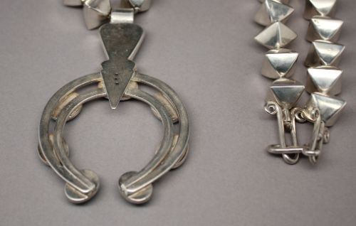 McKee Platero Necklace with Turquoise Naja