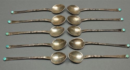 Lewis Lomay Silver Spoon Set