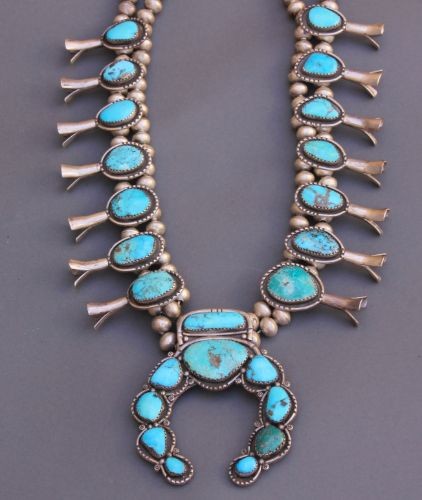 Large Mark Chee Squash Blossom Necklace 