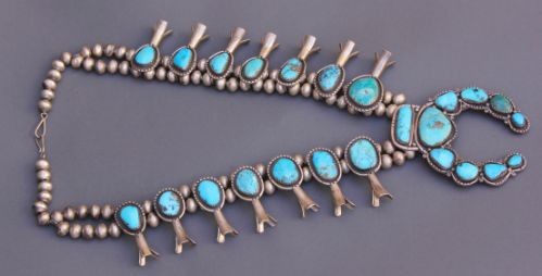 Large Mark Chee Squash Blossom Necklace 