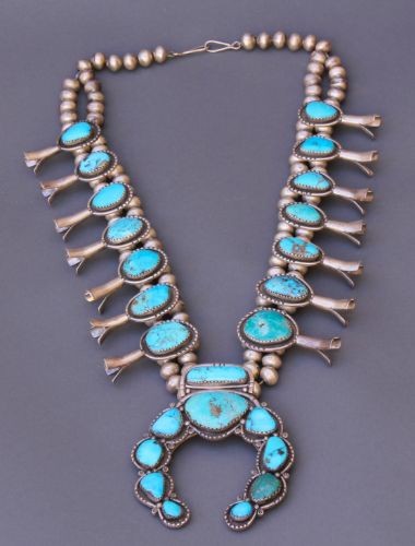 Large Mark Chee Squash Blossom Necklace 