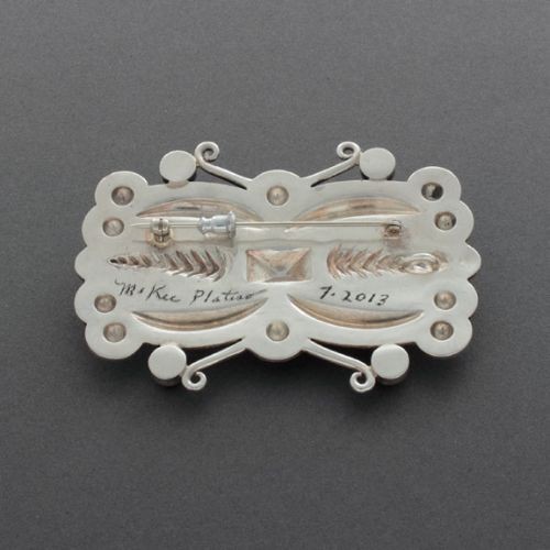 McKee Platero Pin or Pendant of Silver and Coral