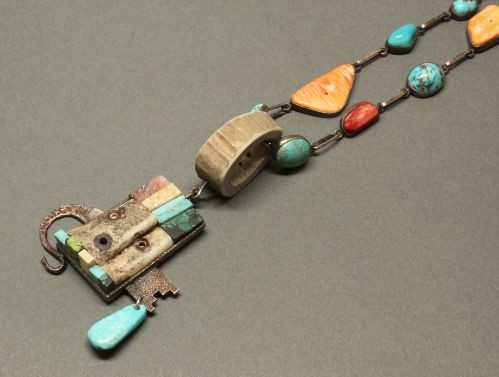 Raymond Sequaptewa Inlay Necklace
