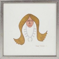  Norbert Peshlakai Watercolor of Navajo Woman