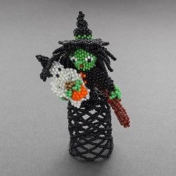 Zuni Beaded Witch and Ghost by Lorena Laahty
