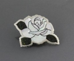 Dale Edaakie Pin - White Rose
