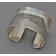Jared Chavez Silver Cuff Bracelet With Etching Design
