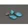 Old Navajo or Pueblo Turquoise Drop Earrings