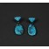 Old Navajo or Pueblo Turquoise Drop Earrings