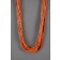  Orange Coral Necklace - 10 Strands