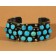 Early Turquoise Cluster Cuff Bracelet
