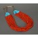 Tony Aguilar Coral Bead Necklace 12 Strands