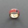 Charles Loloma Inlay Ring of 14kt Gold and Coral 