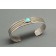 Early Single Turquoise Ingot Bracelet