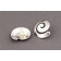  Debbie Silversmith Silver Swirl Earrings Medium