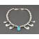  Debbie Silversmith Necklace and Earring Set Silver and Turquoise