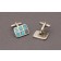 Zuni Inlay Turquoise Cufflinks