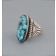  Navajo Ring with Oval Turquoise
