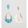 Alvina Quam Turquoise Dangle Earrings