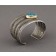Charles Loloma Tufa Cast Bracelet With Indian Mountain Turquoise