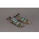 Early Ingot Silver Earrings with Turquoise