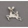 Silver and Turquoise Deer Pin