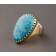  Charles Loloma Ring of Gold and Lone Mountain