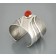  Jared Chavez Silver Bracelet with Coral