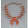 Dishta Coral Set of Necklace Ring and Earrings 