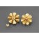 Maria Samora Earrings of Gold Flower