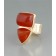 Richard Chavez Ring of Orange Chalcedony