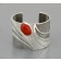  Jared Chavez Silver Bracelet with Coral