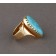  Charles Loloma Ring of Gold and Lone Mountain