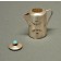 Silver and Turquoise Mini Coffee Pot