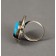 Old Navajo Ring With Natural Blue Turquoise 