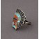 Vintage Zuni Inlay Ring of Warrior