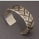 Navajo Silver Cuff with File and Chisel