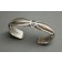 Harry Begay Ingot Silver Bangle Bracelet 