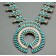 Sidney Hooee Needlepoint Squash Blossom Necklace 